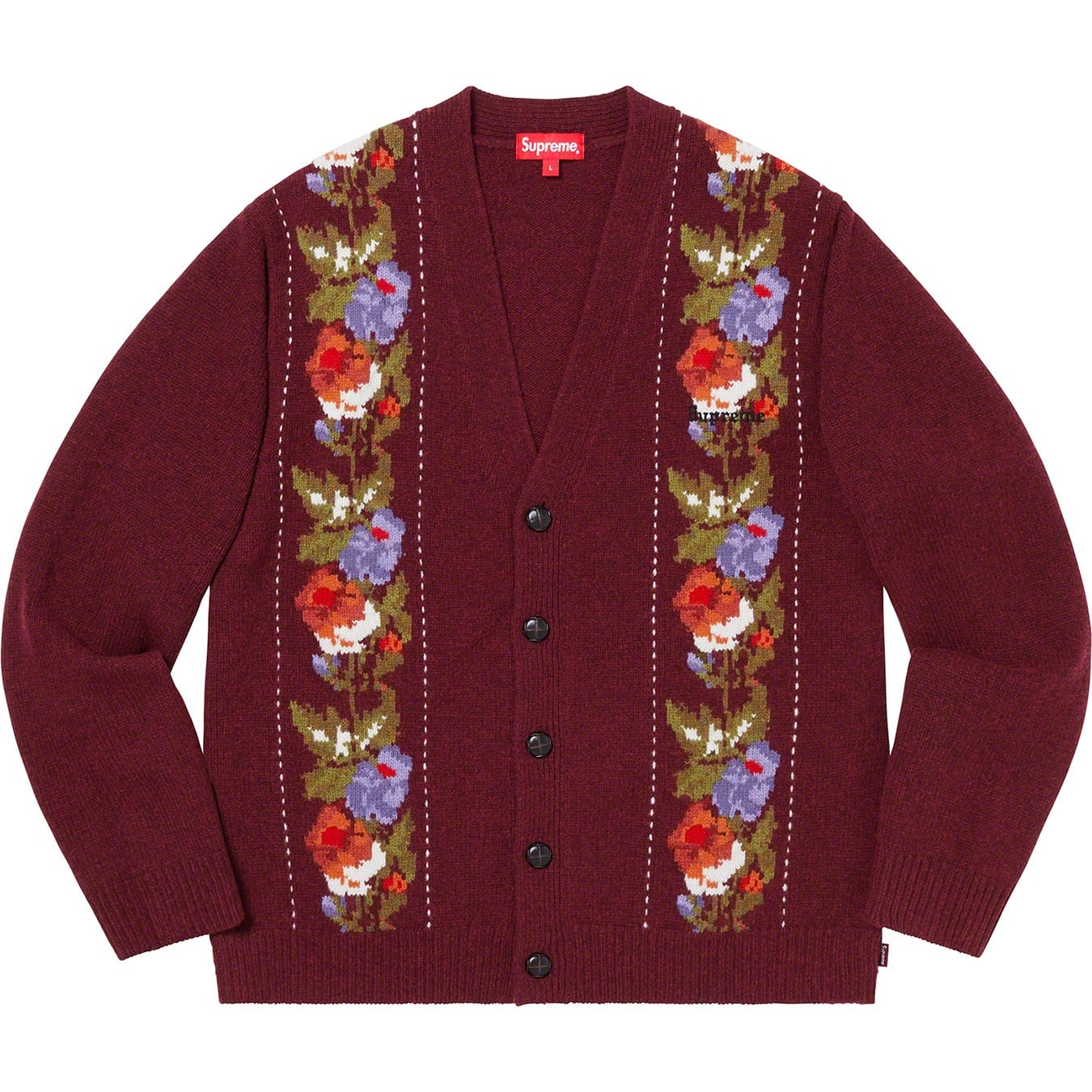 Floral Stripe Cardigan view 4